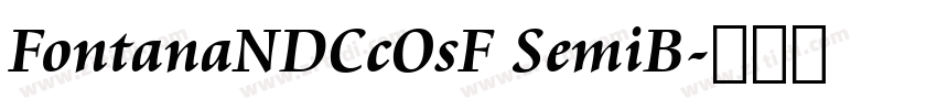 FontanaNDCcOsF SemiB字体转换